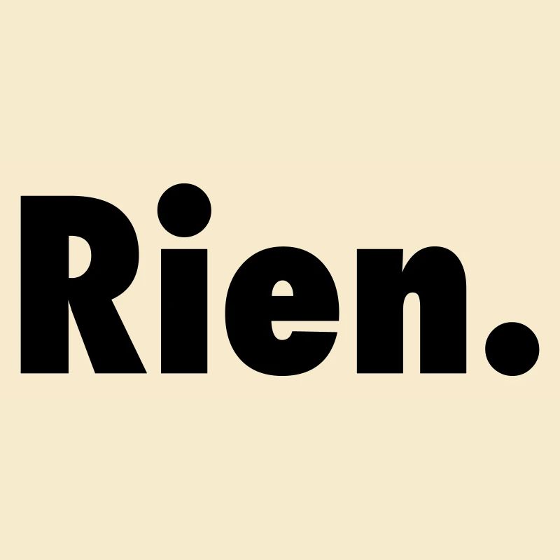 Nichts. Oder fast nichts satirischer Slogan Anti-Slogan