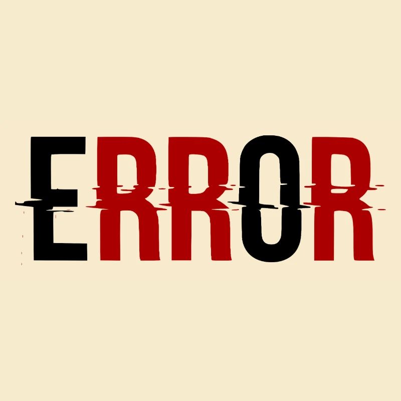 Error Fehlermeldung Glitch-Design