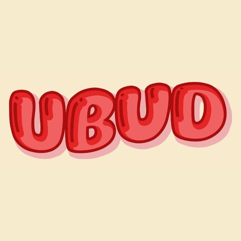 Ubud Bubble Font Design