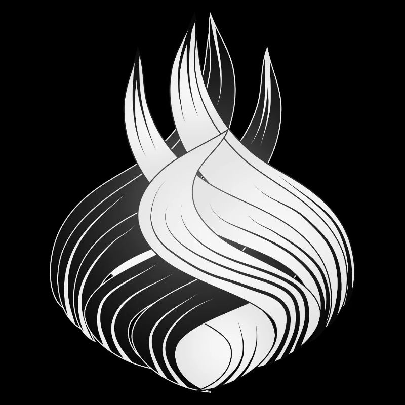 Abstrakte Formen – Dynamisches Schwarz-Weiß Design