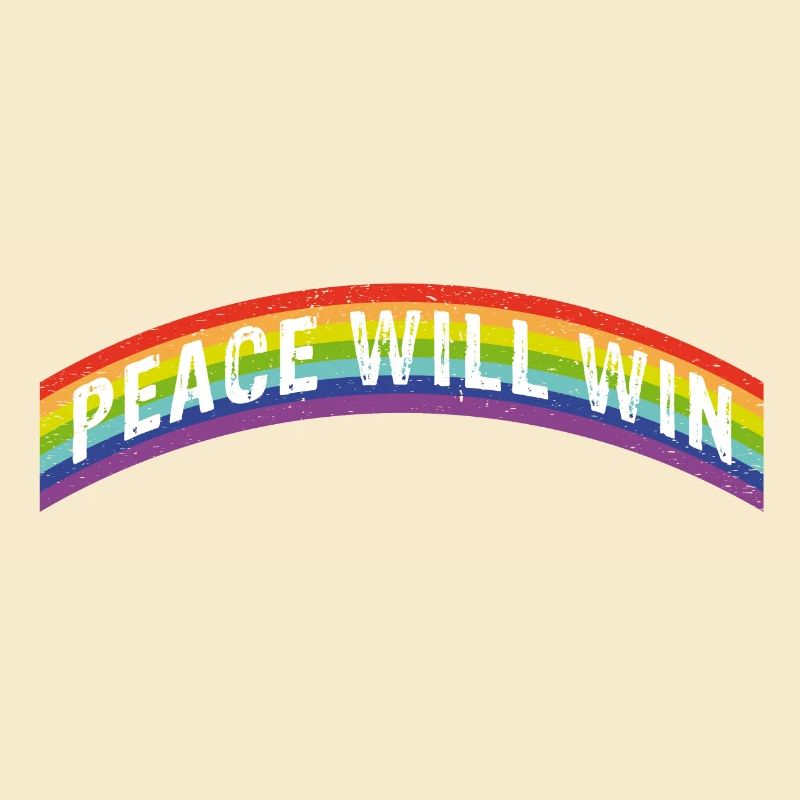 Rainbow Regenbogen Peace will win