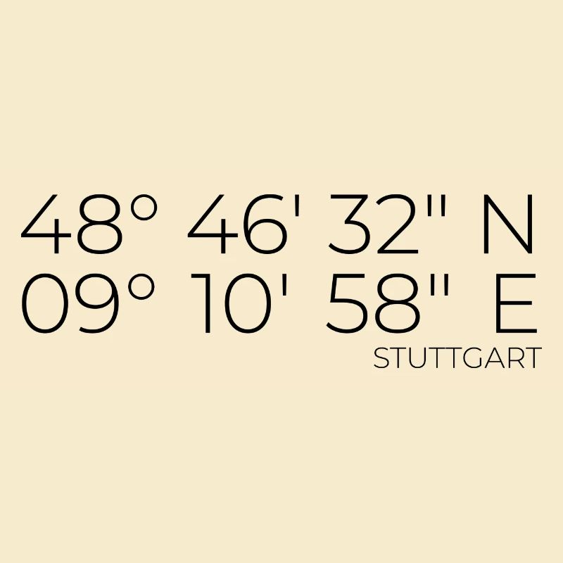 coordinates Stuttgart