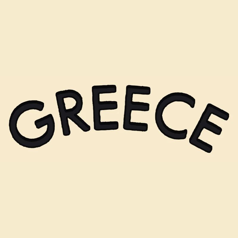Lettrage courbe de Grèce