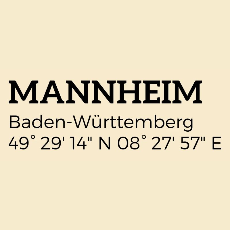Mannheim Baden-Württemberg coordinates
