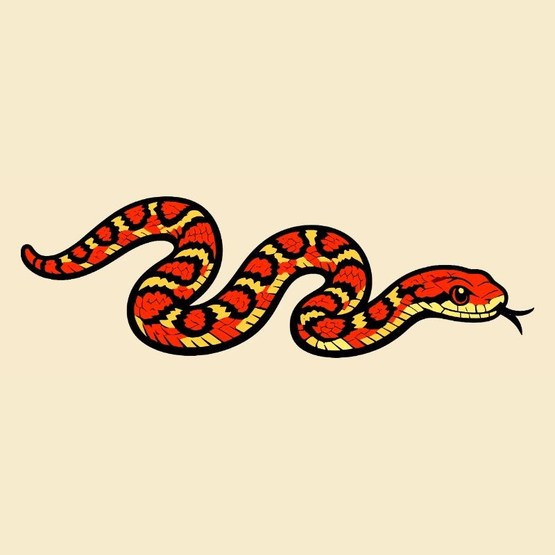 Fiery Snake Pattern