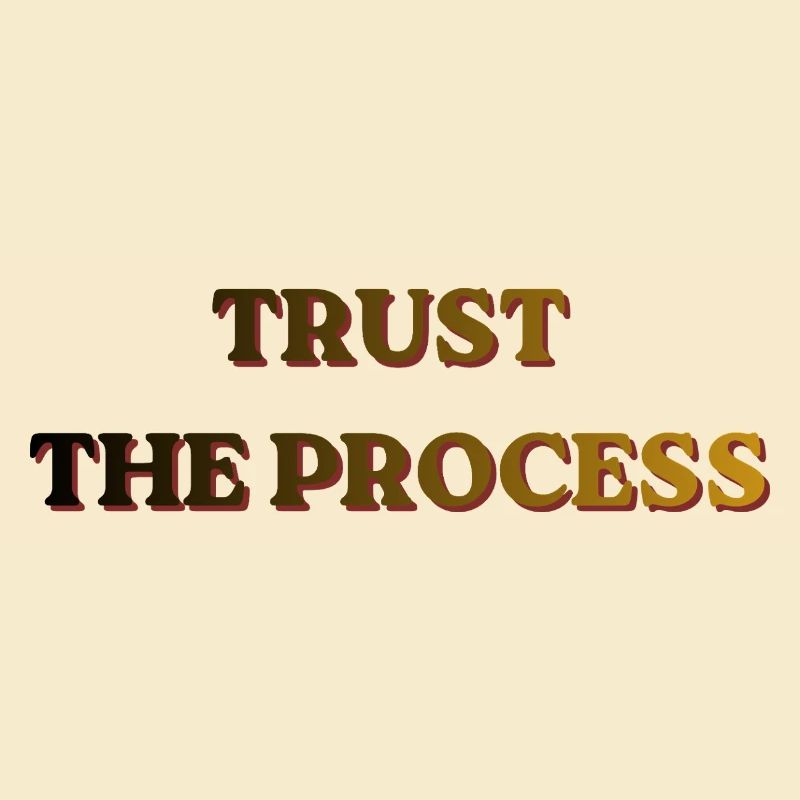 Bannière vintage Trust The Process