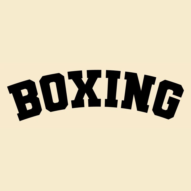 Boxe simple design lettrage