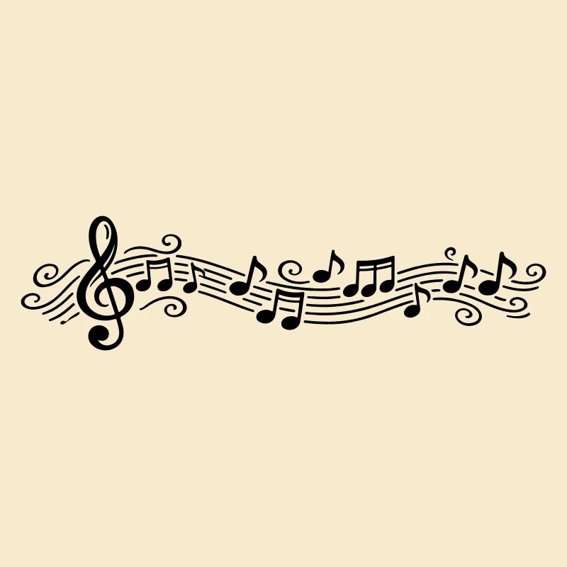 Notes musicales Clés de mélodie