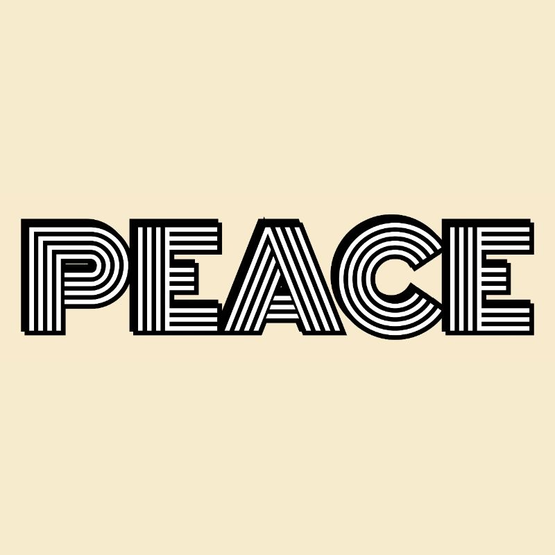 Peace Retro Bold Typography