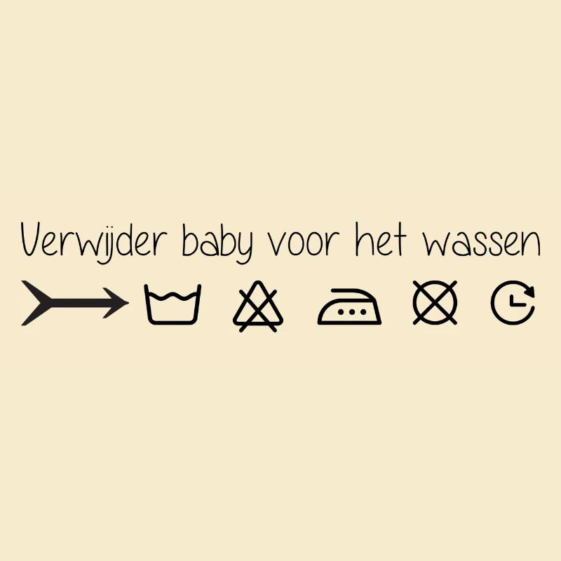 Remove infant before washing
