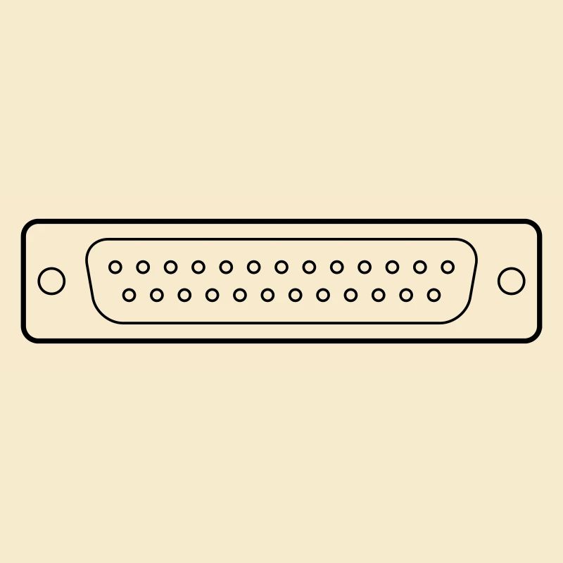 DB 25 Connector Parallel, Drucker