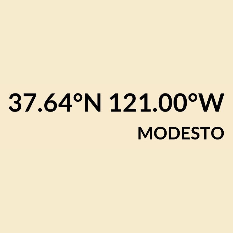Modesto, California, USA Coordinates