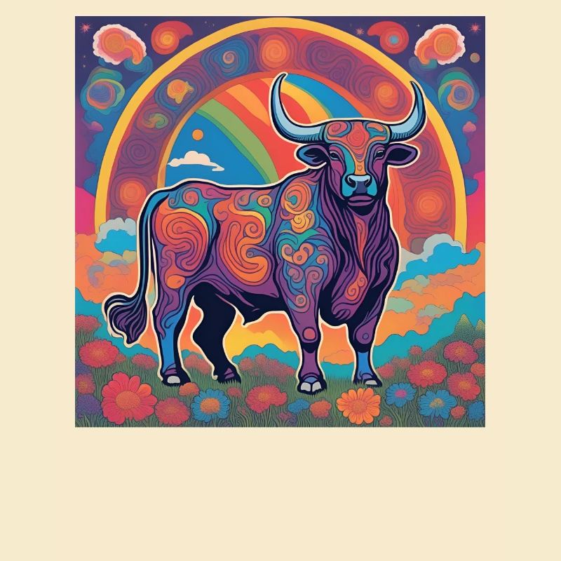 Taurus Zodiac Psychedelic Gift