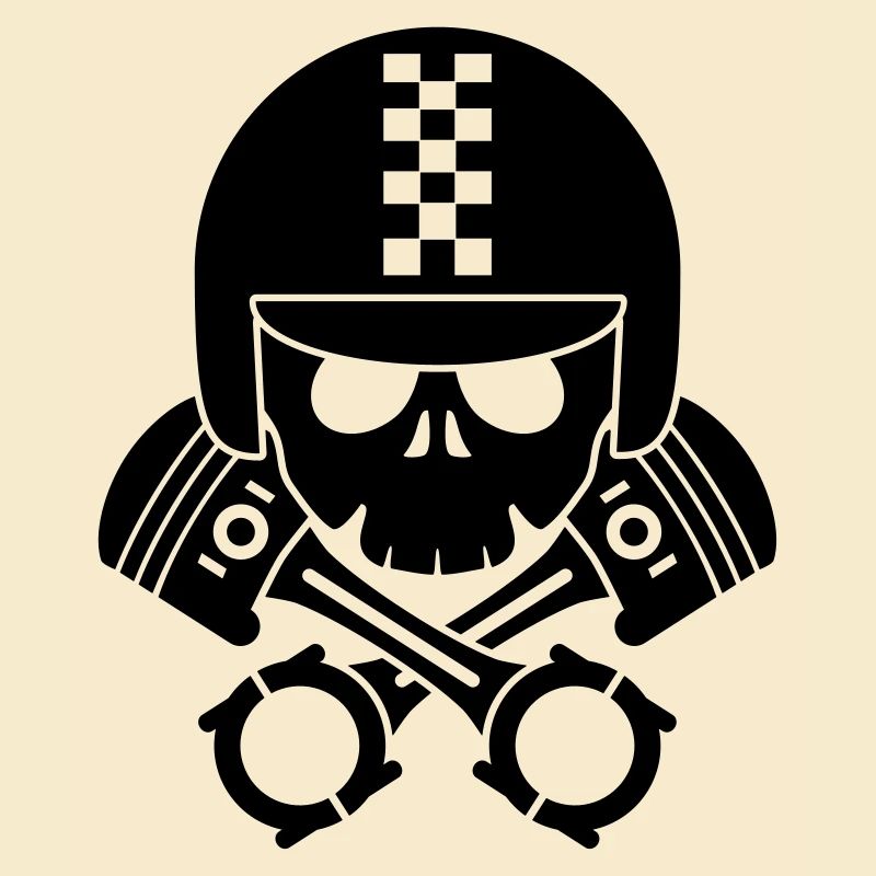 schädel helm kolben