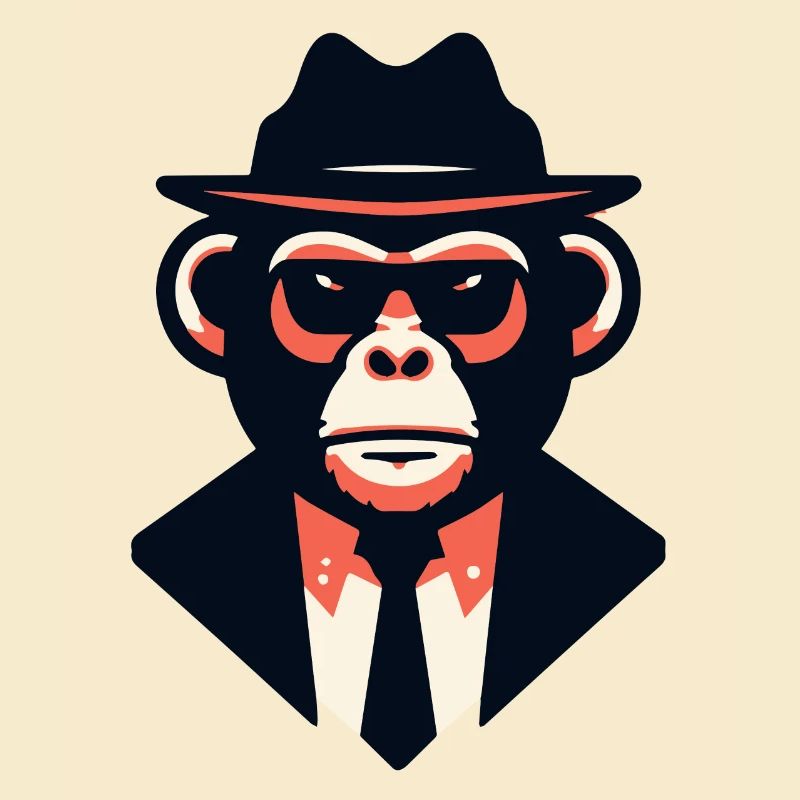 Noir Ape in a Sharp Suit