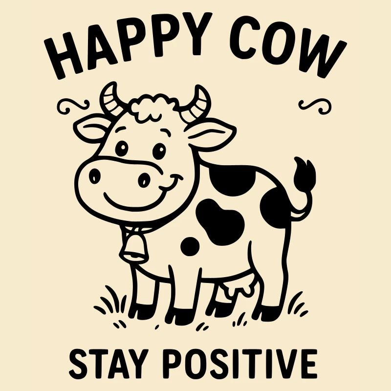 Vache heureuse