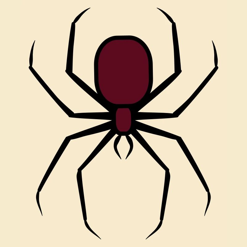 Gruselige Halloween Unheimliche Goth-Spinne 3