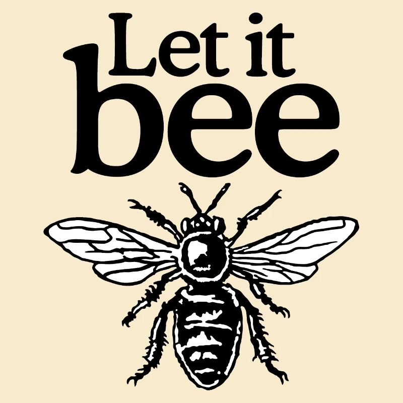 Let It Bee Beekeeper Quote Design (two-color)