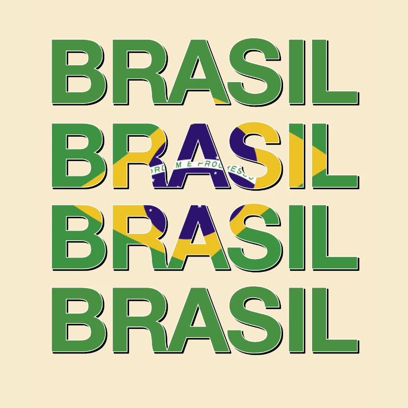BRASIL Logo multiple Vert Jaune Bleu