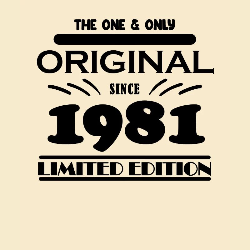 1981 - Année de construction 1981 - Naissance 1981