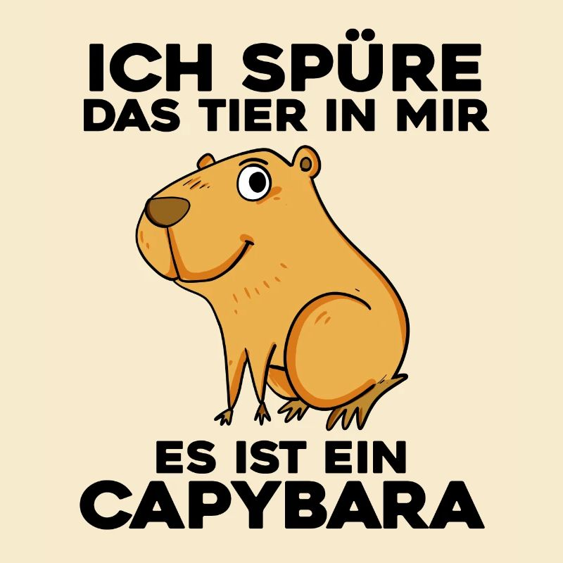 Capybara Wasserschwein Spruch Geschenk