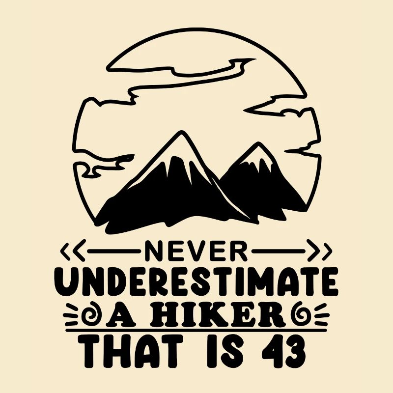Berg Wanderer 43. Geburtstag 43 Jahre alt Geschenk