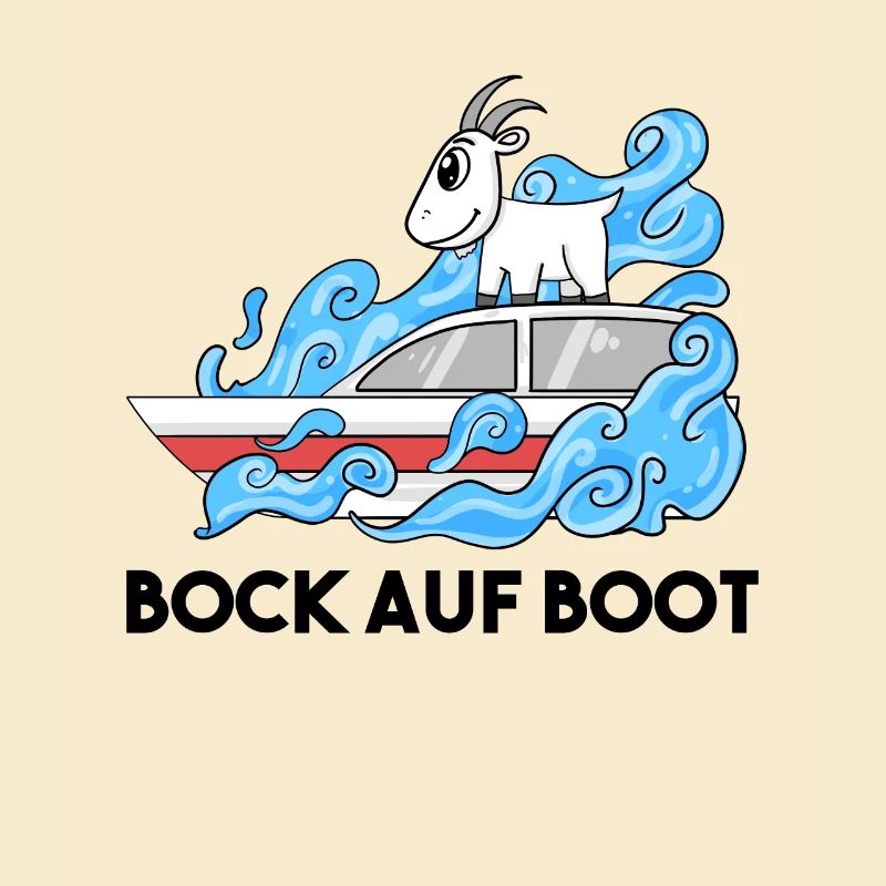 Ziege Boot Lustig