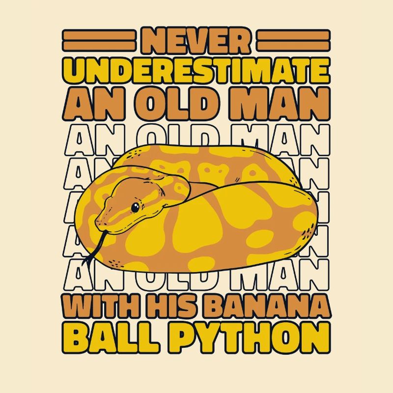 Never Underestimate Old Man Python Banana Ball