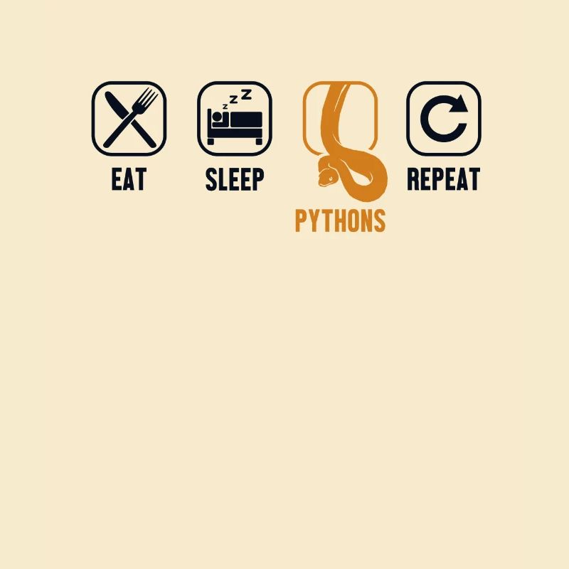Eat Sleep Pythons Repeat Python Schlange Banana