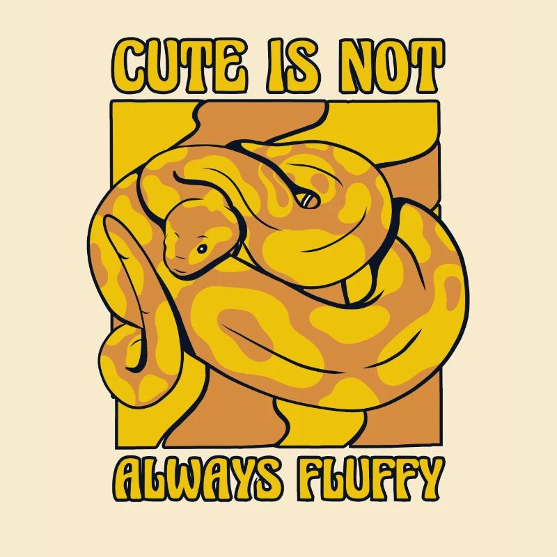 Cute Is Not Always Fluffy Python Schlange Banana
