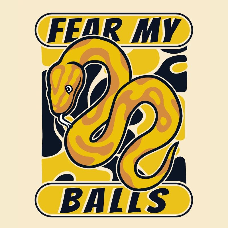 Fear My Balls Python Schlange Banana Ball Python