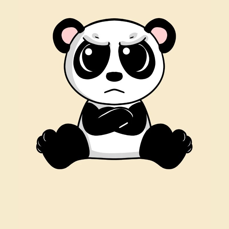 angry panda
