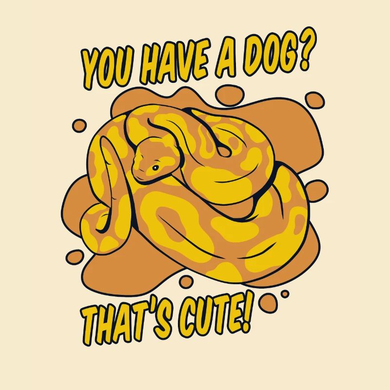 Vous avez un chien mignon Python serpent banane
