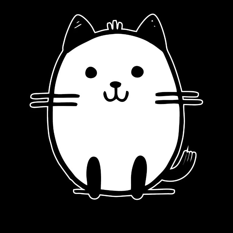 mignon dessin animé miaou chat