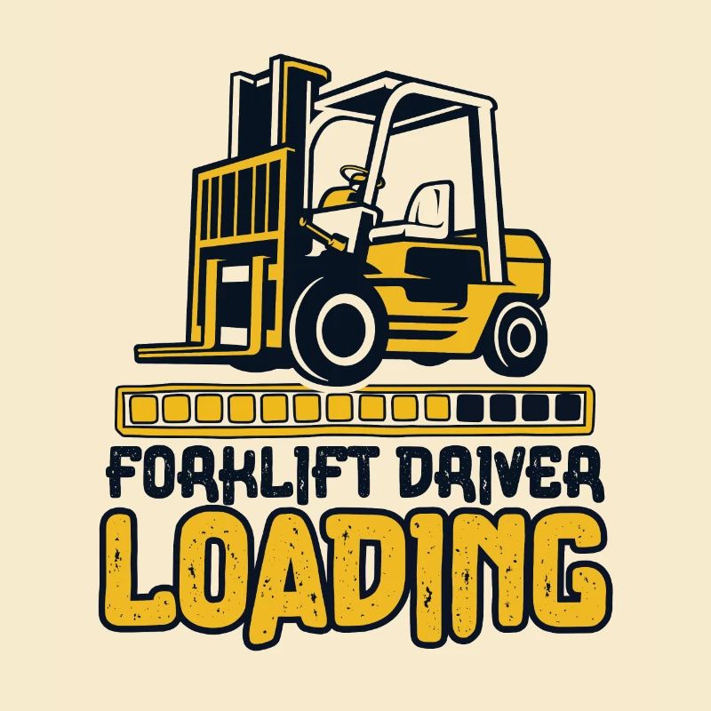 Forklift Driver Loading Gabelstaplerfahrer