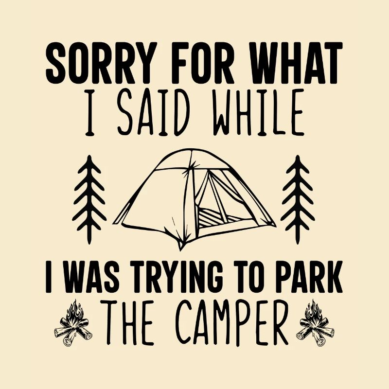 Cooler Camping Spruch Geschenkidee