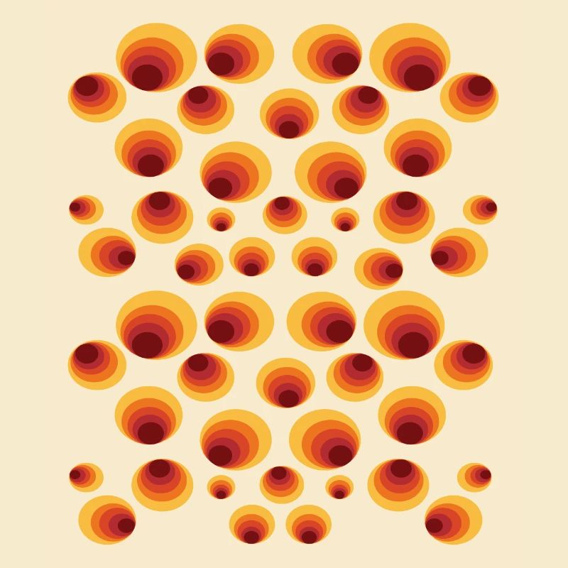 50 ' s 60 ' s Polka Dot Circle Style Pattern