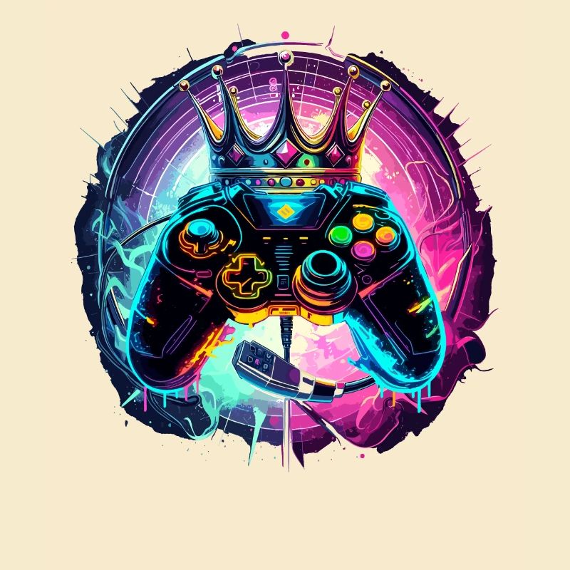 Gaming Controller mit Headset und Krone
