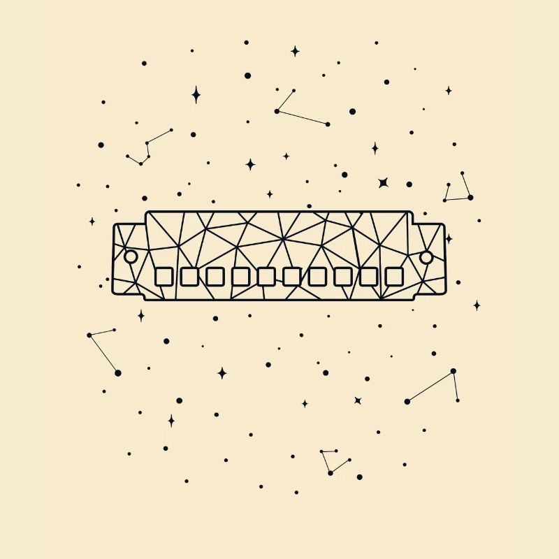 Harmonica Sternbild Constellation Harmoniciste