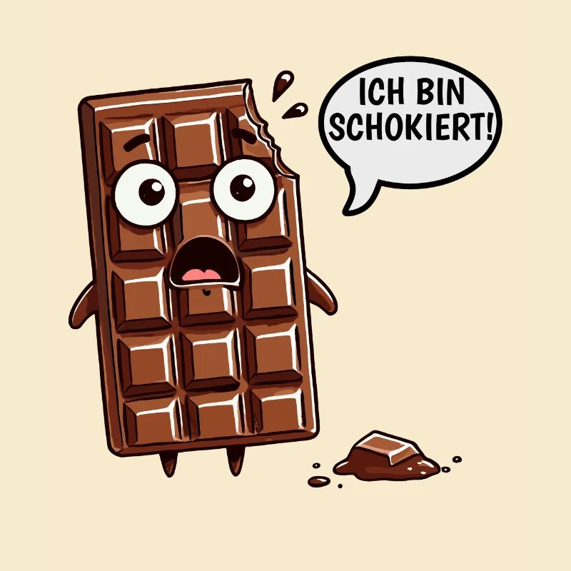 I'm Schokiert Funny German Chocolate