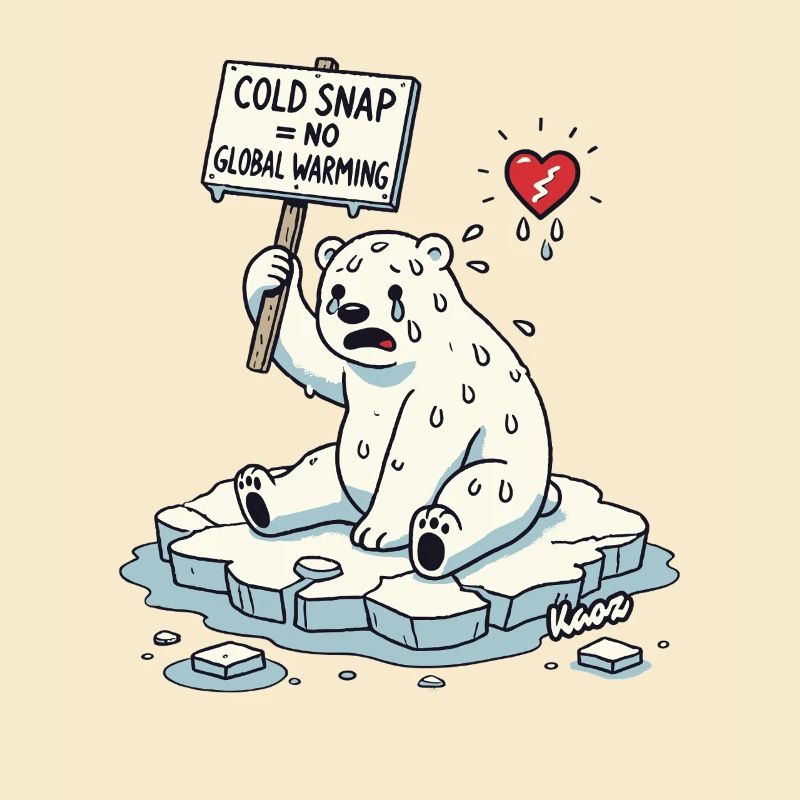 Sweating Polar Bear Climate Change Protest