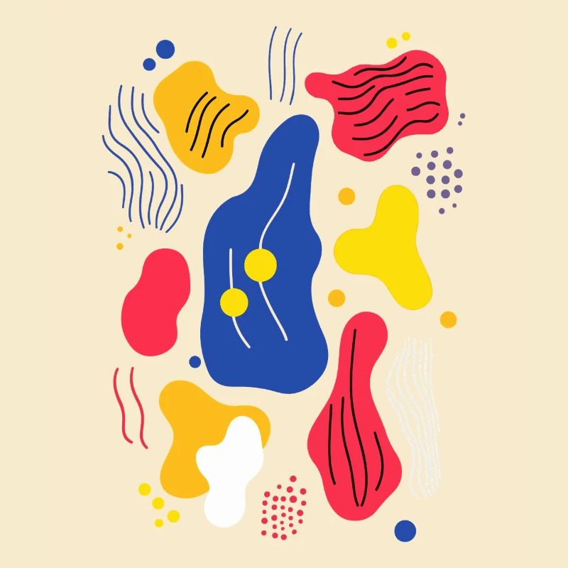 Matisse Inspired: Abstract Floral Pattern with Li