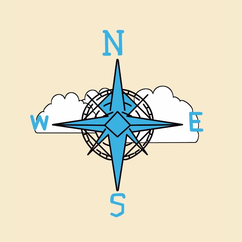 Wind Rose Maritime Compass Cloud