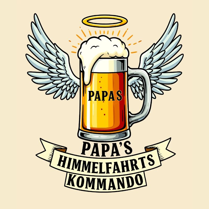 Papas Himmelfahrtskommando - Vatertags Bier Design