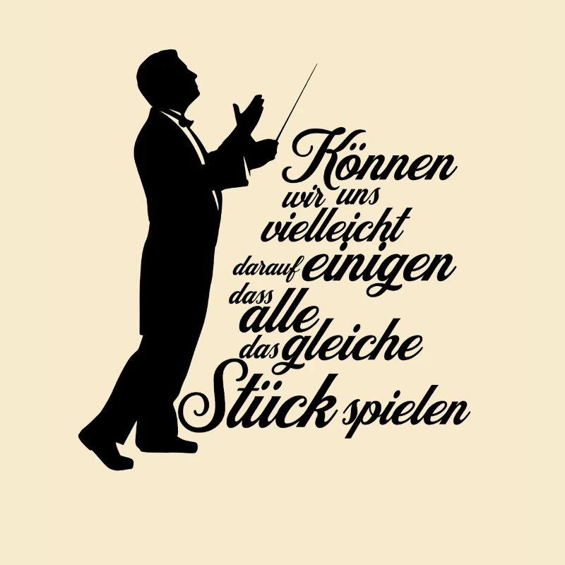 Dirigent Chorleiter - Aufs gleiche Stück einigen