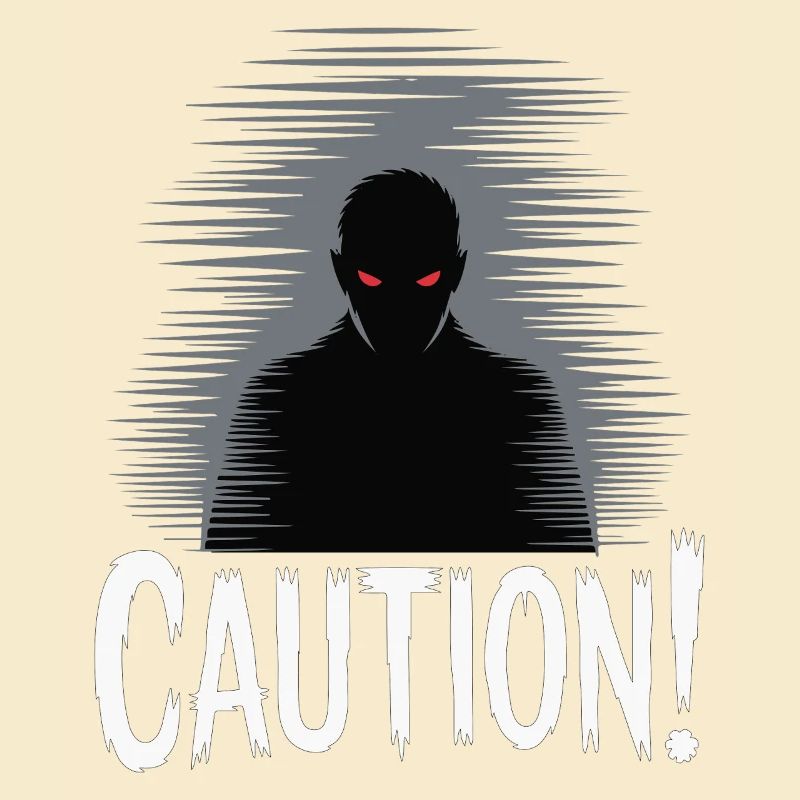 Dark Shadow Caution Graphic