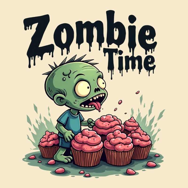 Zombie Time Cupcake Comic