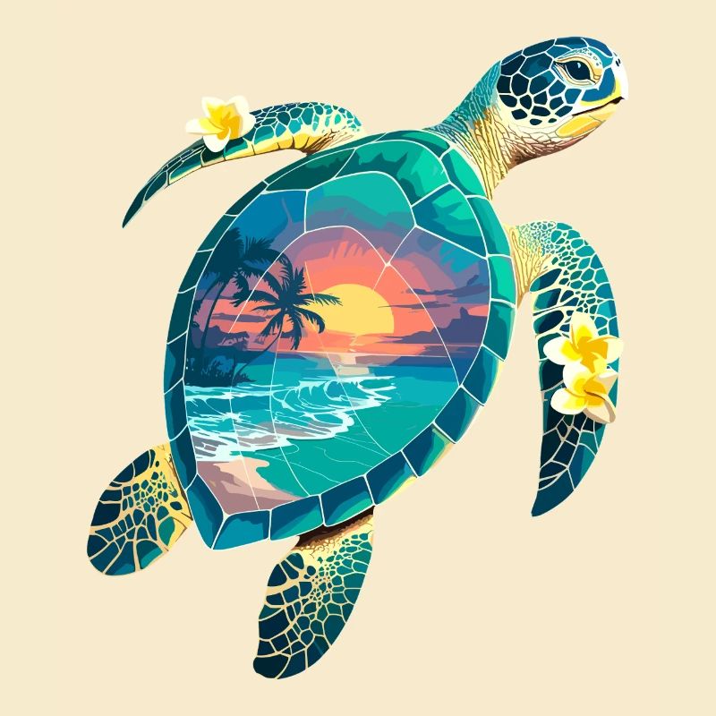 Turtle Waves Surf Turtle Surfer Turtles