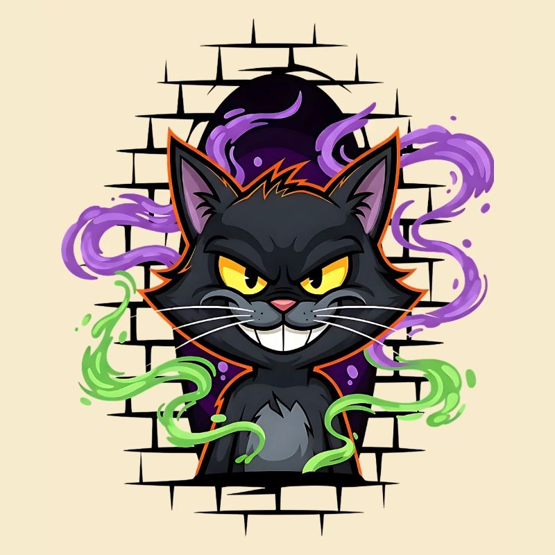 Graffiti Cat Neon