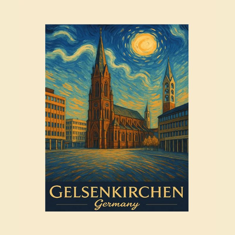 Gelsenkirchen Cathedral Starry Sky